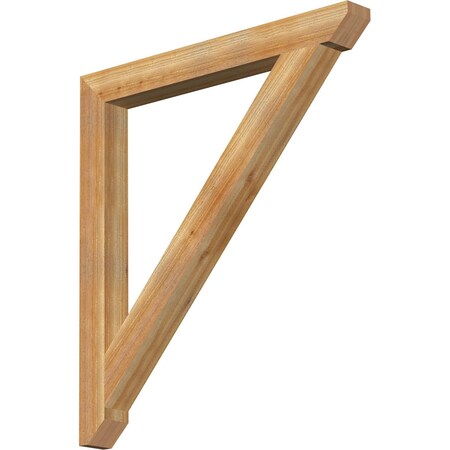 Ekena Millwork Traditional Slat Rough Sawn Bracket, Western Red Cedar, 4"W x 40"D x 44"H BKT04X40X44TRA06RWR
